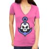 Tultex 214 - Ladies' Slim Fit Fine Jersey V-Neck Thumbnail