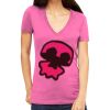 Tultex 214 - Ladies' Slim Fit Fine Jersey V-Neck Thumbnail