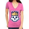 Tultex 214 - Ladies' Slim Fit Fine Jersey V-Neck Thumbnail
