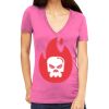 Tultex 214 - Ladies' Slim Fit Fine Jersey V-Neck Thumbnail