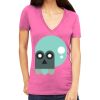Tultex 214 - Ladies' Slim Fit Fine Jersey V-Neck Thumbnail