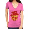 Tultex 214 - Ladies' Slim Fit Fine Jersey V-Neck Thumbnail
