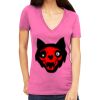 Tultex 214 - Ladies' Slim Fit Fine Jersey V-Neck Thumbnail