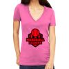 Tultex 214 - Ladies' Slim Fit Fine Jersey V-Neck Thumbnail