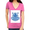 Tultex 214 - Ladies' Slim Fit Fine Jersey V-Neck Thumbnail