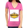 Tultex 214 - Ladies' Slim Fit Fine Jersey V-Neck Thumbnail