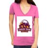 Tultex 214 - Ladies' Slim Fit Fine Jersey V-Neck Thumbnail