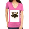 Tultex 214 - Ladies' Slim Fit Fine Jersey V-Neck Thumbnail