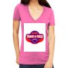 Tultex 214 - Ladies' Slim Fit Fine Jersey V-Neck Thumbnail