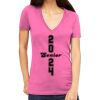 Tultex 214 - Ladies' Slim Fit Fine Jersey V-Neck Thumbnail
