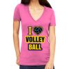 Tultex 214 - Ladies' Slim Fit Fine Jersey V-Neck Thumbnail