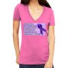Tultex 214 - Ladies' Slim Fit Fine Jersey V-Neck Thumbnail