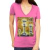 Tultex 214 - Ladies' Slim Fit Fine Jersey V-Neck Thumbnail