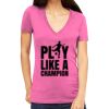 Tultex 214 - Ladies' Slim Fit Fine Jersey V-Neck Thumbnail