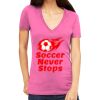 Tultex 214 - Ladies' Slim Fit Fine Jersey V-Neck Thumbnail