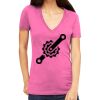 Tultex 214 - Ladies' Slim Fit Fine Jersey V-Neck Thumbnail
