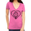 Tultex 214 - Ladies' Slim Fit Fine Jersey V-Neck Thumbnail