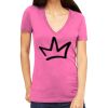 Tultex 214 - Ladies' Slim Fit Fine Jersey V-Neck Thumbnail
