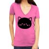 Tultex 214 - Ladies' Slim Fit Fine Jersey V-Neck Thumbnail