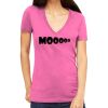 Tultex 214 - Ladies' Slim Fit Fine Jersey V-Neck Thumbnail