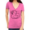 Tultex 214 - Ladies' Slim Fit Fine Jersey V-Neck Thumbnail