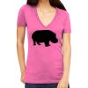 Tultex 214 - Ladies' Slim Fit Fine Jersey V-Neck Thumbnail