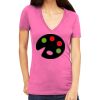 Tultex 214 - Ladies' Slim Fit Fine Jersey V-Neck Thumbnail