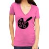 Tultex 214 - Ladies' Slim Fit Fine Jersey V-Neck Thumbnail