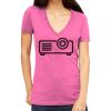 Tultex 214 - Ladies' Slim Fit Fine Jersey V-Neck Thumbnail