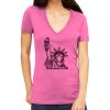 Tultex 214 - Ladies' Slim Fit Fine Jersey V-Neck Thumbnail