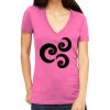 Tultex 214 - Ladies' Slim Fit Fine Jersey V-Neck Thumbnail
