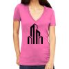 Tultex 214 - Ladies' Slim Fit Fine Jersey V-Neck Thumbnail