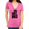 Tultex 214 - Ladies' Slim Fit Fine Jersey V-Neck Thumbnail