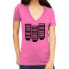 Tultex 214 - Ladies' Slim Fit Fine Jersey V-Neck Thumbnail
