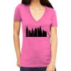 Tultex 214 - Ladies' Slim Fit Fine Jersey V-Neck Thumbnail