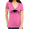 Tultex 214 - Ladies' Slim Fit Fine Jersey V-Neck Thumbnail