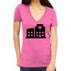 Tultex 214 - Ladies' Slim Fit Fine Jersey V-Neck Thumbnail