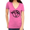 Tultex 214 - Ladies' Slim Fit Fine Jersey V-Neck Thumbnail