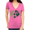 Tultex 214 - Ladies' Slim Fit Fine Jersey V-Neck Thumbnail