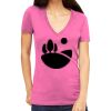 Tultex 214 - Ladies' Slim Fit Fine Jersey V-Neck Thumbnail