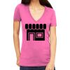 Tultex 214 - Ladies' Slim Fit Fine Jersey V-Neck Thumbnail