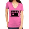 Tultex 214 - Ladies' Slim Fit Fine Jersey V-Neck Thumbnail