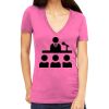 Tultex 214 - Ladies' Slim Fit Fine Jersey V-Neck Thumbnail