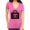 Tultex 214 - Ladies' Slim Fit Fine Jersey V-Neck Thumbnail